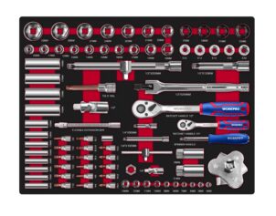 CABINET TOOL SETS-EVA TRAY 255PC WORKPRO