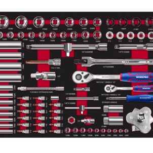 CABINET TOOL SETS-EVA TRAY 255PC WORKPRO