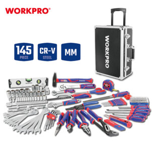 WORKPRO 145PC ALUMINUM BOX TOOL SET WITH PULL ROD - Image 5