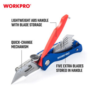 QUICK-CHANGE FOLDING UTILITY KNIFE WORKPRO - Image 6