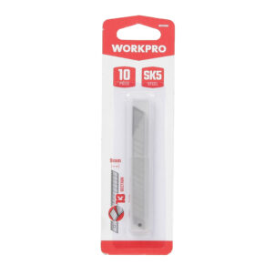 SNAP-OFF KNIFE BLADES10PC 9MM SK5 WORKPRO - Image 5