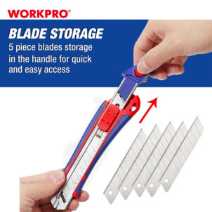AUTO-LOAD SNAP-OFF KNIFE 18MM WORKPRO - Image 4