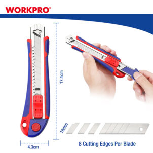 AUTO-LOAD SNAP-OFF KNIFE 18MM WORKPRO - Image 3