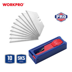 UTILITY KNIFE BLADES WITH HEAVY DUTY BOX 10PC SK5 WORKPRO - Image 4
