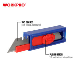 UTILITY KNIFE BLADES WITH HEAVY DUTY BOX 10PC SK5 WORKPRO - Image 3