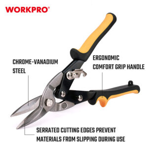 STRAIGHT AVIATION TIN SNIP 250MM (10") WORKPRO - Image 3