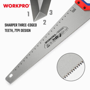 HAND SAW, 7TPI 550MM (22") SK5 WORKPRO - Image 4