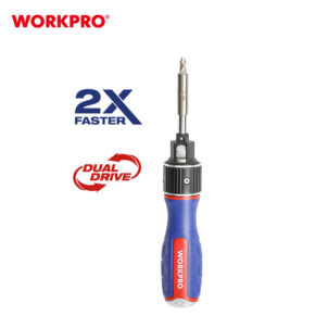 DOUBLE DRIVE FULL SIZE SCREWDRIVER  6-IN-1 WORKPRO - Image 6