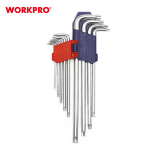 LONG ARM TORX KEY SET 9PC WORKPRO