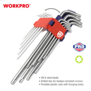 LONG ARM TORX KEY SET 9PC WORKPRO - Image 8