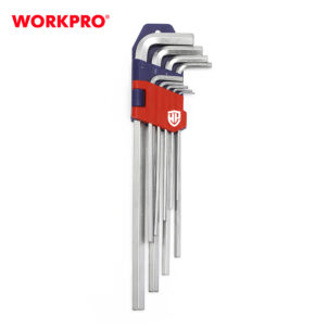 LONG ARM HEX KEY SET(METRIC) 9PC WORKPRO
