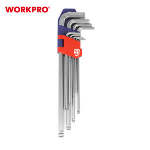 LONG ARM BALL POINT HEX KEY SET(METRIC) 9PC WORKPRO