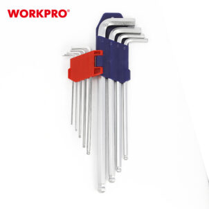 LONG ARM BALL POINT HEX KEY SET(METRIC) 9PC WORKPRO - Image 3