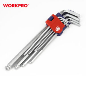 LONG ARM BALL POINT HEX KEY SET(METRIC) 9PC WORKPRO - Image 4