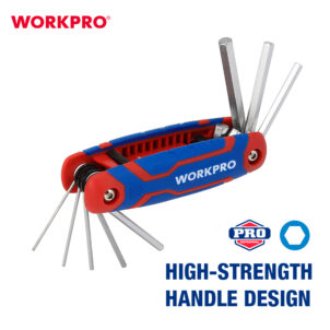 FOLDING HEX KEY SET(METRIC) 8PC WORKPRO