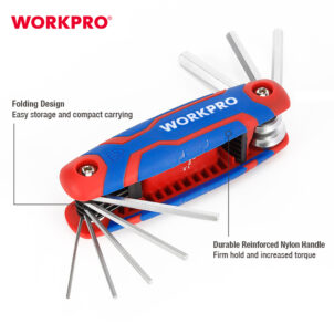 FOLDING HEX KEY SET(METRIC) 8PC WORKPRO - Image 7