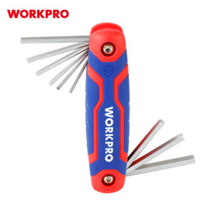 FOLDING HEX KEY SET(SAE) 9PC WORKPRO