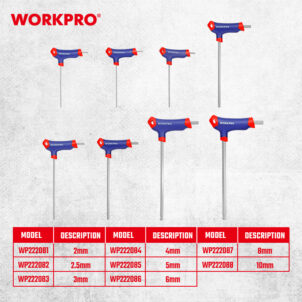 T-HANDLE HEX WRENCH 6MM WORKPRO - Image 4