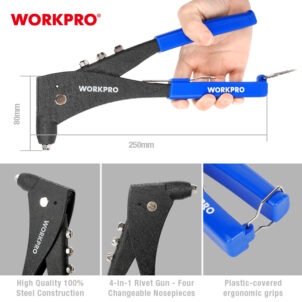 HAND RIVETER, ALUMINUM 250MM 10" WORKPRO - Image 7