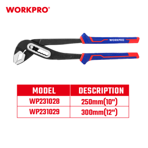 WATER PUMP PLIERS 250MM (10") CR-V WORKPRO - Image 2