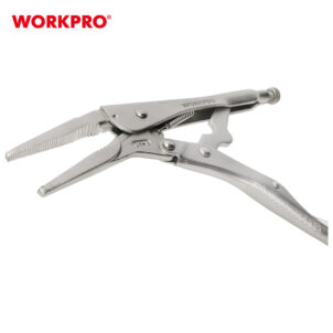 LONG NOSE STRAIGHT JAW LOCKING PLIERS 230MM (9") CR-V WORKPRO - Image 8