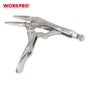LONG NOSE STRAIGHT JAW LOCKING PLIERS 230MM (9") CR-V WORKPRO - Image 6