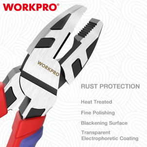 LINESMAN PLIERS  8" CR-V WORKPRO - Image 6