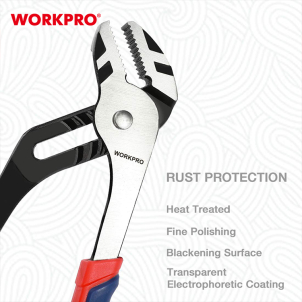 WATER PUMP PLIERS 10" CR-NI WORKPRO - Image 7