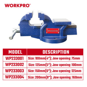 BENCH VISE 100MM (4") WORKPRO - Image 2