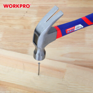 CURVED CLAW HAMMER WITH FIBERGLASS HANDLE 450G (450G (16OZ)) WORKPRO - Image 4
