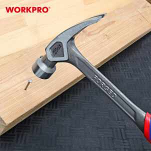 ONE-PIECE FORGED CLAW HAMMER WITH AIR CUSHION HANDLE 560G (20OZ) WORKPRO - Image 2