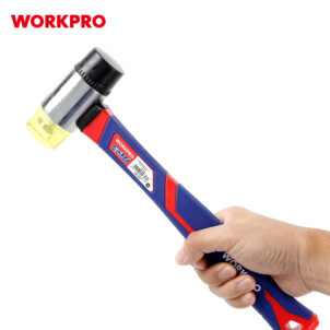 DOUBLE FACE HAMMER WITH FIBERGLASS HANDLE WORKPRO - Image 2