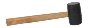 RUBBER MALLET WITH WOOD HANDLE(BLACK) 450G (16OZ) WORKPRO - Image 6