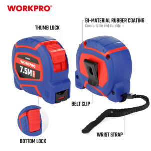 TAPE MEASURE WITH NYLON COATED BLADE 7.5M(25FT) X25MM WORKPRO - Image 6