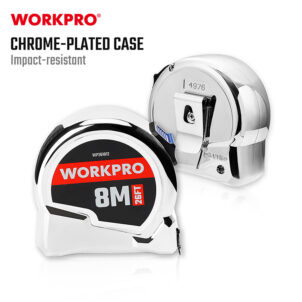 CHROME TAPE MEASURE 8M(26FT) X25MM WORKPRO - Image 4