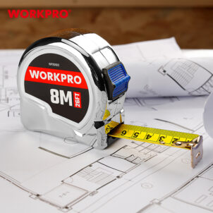 CHROME TAPE MEASURE 8M(26FT) X25MM WORKPRO - Image 3