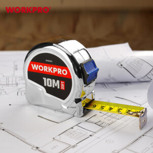 CHROME TAPE MEASURE 10M(33FT) X25MM WORKPRO - Image 3