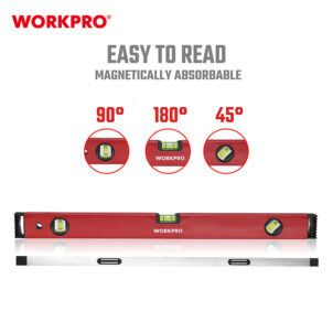 ALUMINUM MAGNETIC BOX LEVEL 1000MM WORKPRO