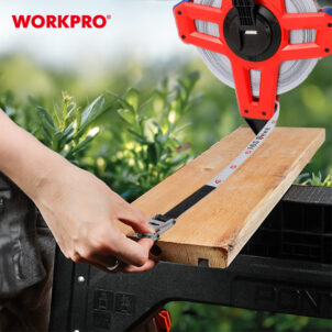 OPEN REEL FIBERGLASS LONG TAPE RULER 100M WORKPRO - Image 2