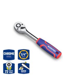 DR. QUICK -RELEASE RATCHET HANDLE,72T 3/8" WORKPRO - Image 9