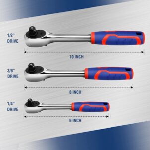 DR. QUICK -RELEASE RATCHET HANDLE,72T 3/8" WORKPRO - Image 7