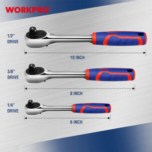 DR. QUICK -RELEASE RATCHET HANDLE,72T 3/8" WORKPRO - Image 5