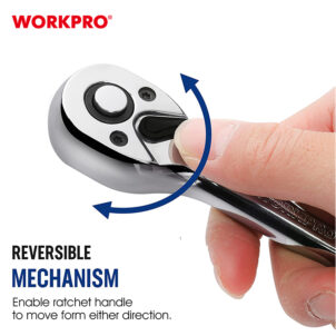 DR. QUICK -RELEASE RATCHET HANDLE,72T 3/8" WORKPRO - Image 3