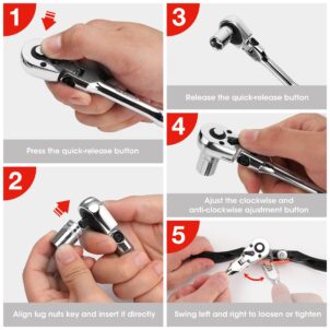 DRIVE FLEX HEAD RATCHET HANDLE 1/2" WORKPRO - Image 6
