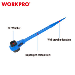 SHARP TAIL DOUBLE SOCKET RATCHET WRENCH 36X41MM WORKPRO - Image 4