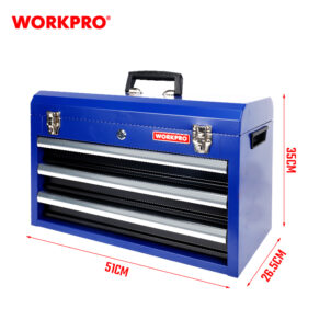 THREE DRAWER TOOLBOX, 51X26.5X35CM WORKPRO - Image 5