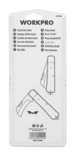ELECTRICIAN KNIFE WITH CURVED BLADE WORKPRO - Image 6
