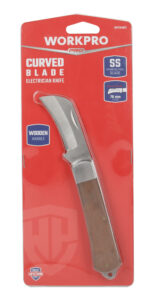 ELECTRICIAN KNIFE WITH CURVED BLADE WORKPRO - Image 5