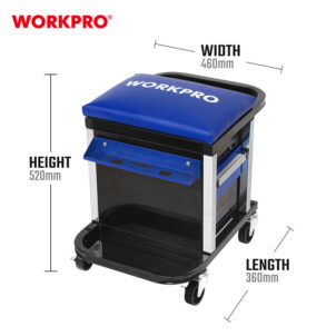 HEAVY DUTY WORKSHOP CREEPER SEAT WITH DRAWERS WORKPRO - Image 4