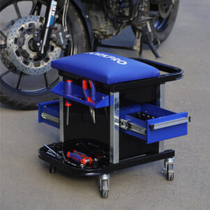HEAVY DUTY WORKSHOP CREEPER SEAT WITH DRAWERS WORKPRO - Image 5